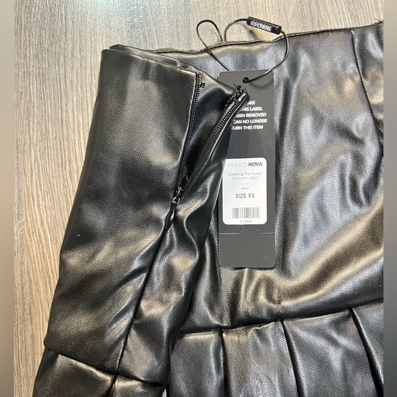 Fashion Nova Leather Skirt - Picture 4 of 4